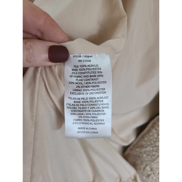 Pendleton Sherpa Fleece Cozy Western Cowgirl Teddy Coat Jacket w Pockets SMALL S - Picture 8 of 9